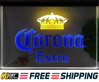 Corona Extra Beer LED Neon Sign Light Wall Art Lamp Bar Pub Club Man Cave Décor • $249.99