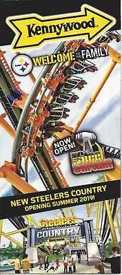 $1.99 • Buy 2019 Kennywood Brochure Guide Map (Version 2) “The Steel Curtain”  