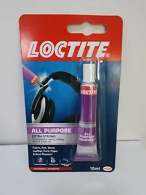 Loctite All Purpose Glue Extra Strong Clear Adhesive Fabric Plastic Leather 10ml • £2.95