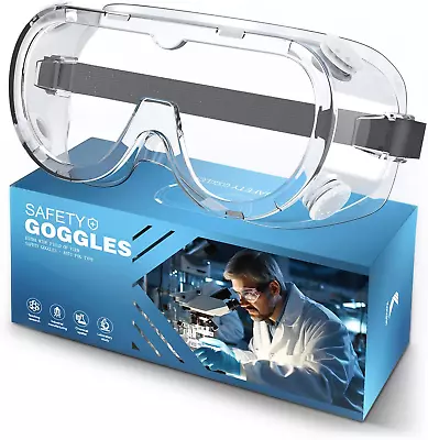 Safety Goggles Lab Anti-Fog Glasses - Eye Protection Goggles For Science Lab Cla • $11.39