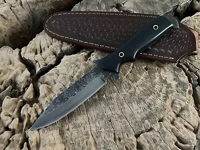 Custom Fixed Blade Bushcraft Hunting Knife Bowie Survival Camping Outdoor Knife • $72