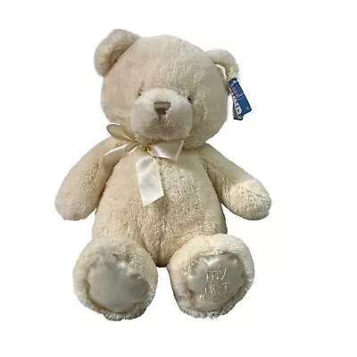 Baby Gund Lovey Security Plush Cream Teddy Bear My First Teddy Hang Tag • $11.69