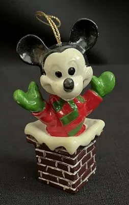 Vtg Mickey Mouse In Chimney Ornament • $2.25