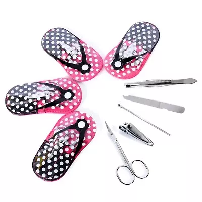 Fashion Craft Manicure Sets  Polka Dot Flip Flop Nail Clippers Manicure Kit • $7.99