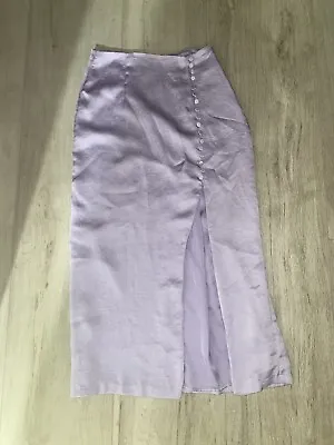 Kookai Lilac Satin Skirt Size 34 • $20
