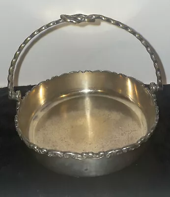 Wilcox Silver Plate Co Quadruple Plate Basket Knot Handle Meriden Conn Vintage • $28.99