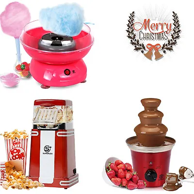 £61.79 • Buy Superlex Popcorn Maker & Candy Floss Maker & Chocolate Fountain Mini Machine Set