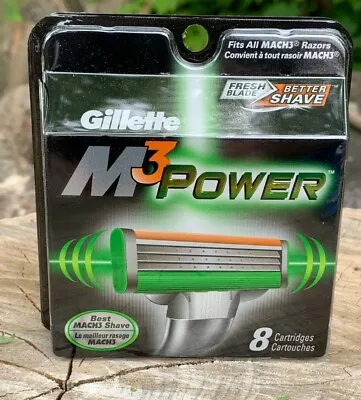 8 Gillette Mach3 M3 Power Mach 3 Razor Blade Shaver Refill Cartridges BRAND NEW • $59