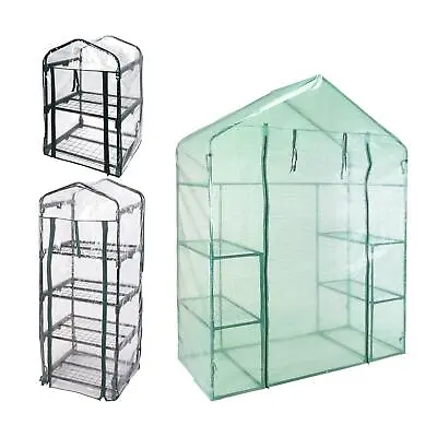 £32.99 • Buy Plastic Greenhouse Green House PVC PE Garden Outdoor Portable Cold Frame Winter