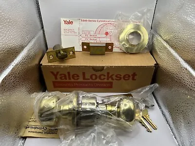 Vintage Yale 5300 Series Cylindrical Lock Set CIB  • $55