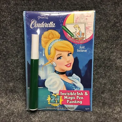 Disney Princess Cinderella Just Believe Invisible Ink Magic Pen Painting Book • $6.49