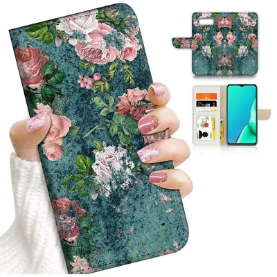 ( For Samsung S7 ) Wallet Flip Case Cover AJ24302 Vintage Flower • $12.99