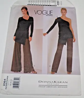 Vogue 2064 Pattern Misses Donna Karan Evening Tunic & Pants Sz: 18 20 22 UC • $16.25