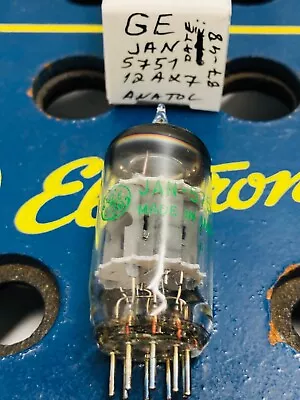 JAN 5751 12AX7 ECC83 GE Military Spec Tested Vacuum Tube • $54.45