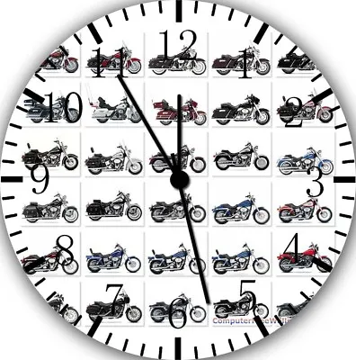 American Motorcycle Frameless Borderless Wall Clock Nice For Gifts Or Decor Z30 • $22.95