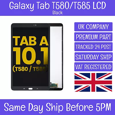 Samsung Galaxy Tab A SM-T580/T585 LCD Screen Display Touch Digitizer Black/White • £42.99