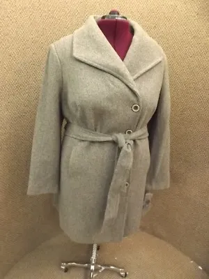 Fit & Flare NEW NWT Wool Tweed Belted A-Line Fall Winter Coat Womens 2X MRP $200 • $99.99