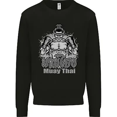 Muay Thai Boxing MMA Martial Arts Kick Mens Sweatshirt Jumper • $26.51
