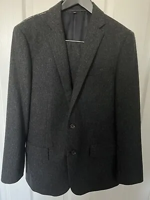 NWT New J Crew Ludlow Blazer Mens 40S Wool Gray/Black Herringbone Suit Jacket • $179