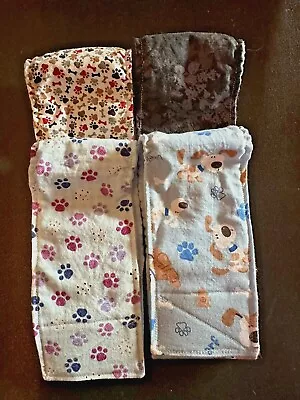 Dog Puppy Belly Band Wrap SMALL Diapers Male Flannel 17  X 3  4 Variations • $7.50