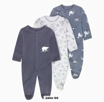 Mamas&Papas Baby Grow Boy Girl Sleep Suit Long Sleeves • £15