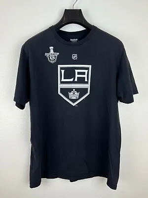 LA King's Stanley Cup 2014 Shirt Mens Large Black Graphic Crew Neck Short Sleeve • $9.79