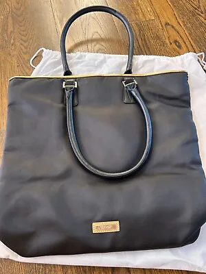 Versace Parfums Black Lined Double Handles Large Tote Bag New With Dust Bag • $29.95