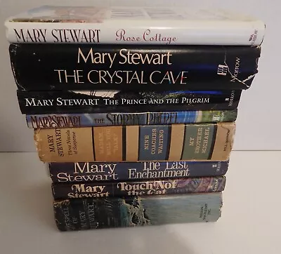 Lot Of 8 Mary Stewart Hardback Books Crystal Cave Touch Not The Cat And More! • $69.99