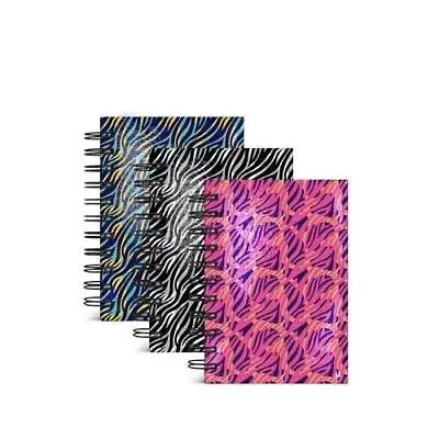 A6 Wild Hardback Spiral Notebook Lined Ruled Planner Writing Pad Notes School Bo • £3.27