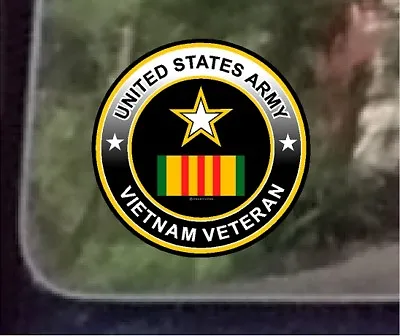 ProSticker 1069 (One) 4  United States Army Vietnam Veteran Decal Sticker  • $6.95