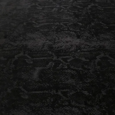 £1.50 • Buy Flocked Ponte Roma Fabric - Snake Skin - Black - Velvet Pattern - Dress Fabric 