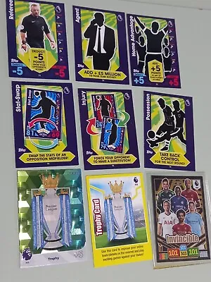 Panini Invincible Foil And Trophy Cards Plus 6 Tactic Match Attax  • £4.95