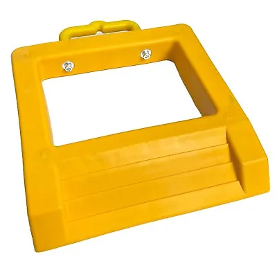 Pallet Truck Stop Chock Holder Pump Truck Chock Warehouse Lorry Yellow • £17.49