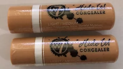 2 X W7 Hide It Concealer - LIGHT MEDIUM - Brand New • £5.45