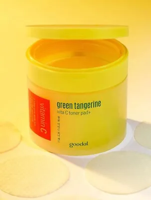 GREEN TANGERINE VITA C TONER PAD Korean Skincare Free Sample • $24