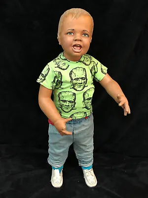 Vintage CHILD KID MANNEQUIN FULL BODY + Frankenstein Shirt + Clothes + Wig • $1499.99