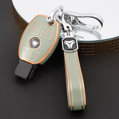 2023 Car Key Case Cover Fob Keychain Keyrings For Mercedes-Benz Auto Accessories • $10.09