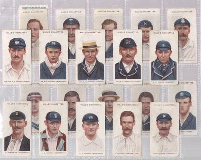 £6.50 • Buy 21 Wills Cards:   Cricketers  (large S)    1908