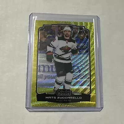 2022-23 O Pee Chee Platinum Mats Zuccarello Neon Yellow Surge Parallel #33 • $1.75