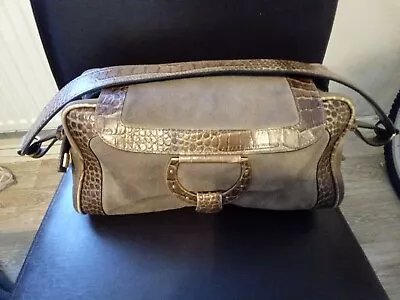 £61 • Buy Max Mara Shoulder Handbag  Leather  And Suede Pre-owned  In Brown  Colour  In...
