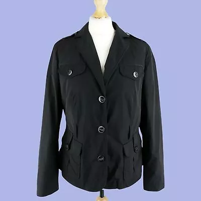 S OLIVER Jacket Womens UK 10 Waterproof Button Down Lightweight Spring Blazer • $12.37