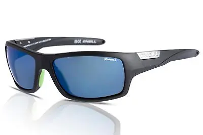O'Neill Barrel Sunglasses Polarised 2.0 104P Matte Black/Blue Mirror • $82.17