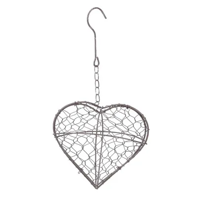 Heart Shape Flower Pots Hanging Wire Wreath Frame Wall Planter Hanger Wire • $12.76