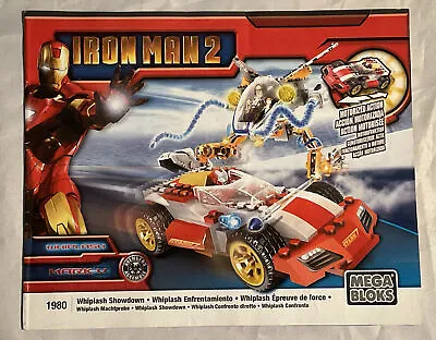 Iron Man 2 Mega Bloks 1980 Whiplash Showdown Instruction Manual 2010 Mega Brands • $8.99