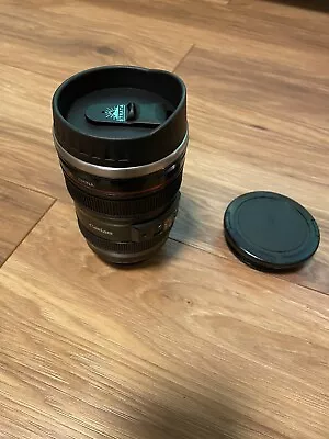 Camera Lens Travel Coffee Cup / Food Storage With Lid • £5