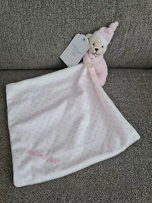 Mothercare Pink My Bedtime Bear Blankie Comforter Soft Toy Baby Teddy Comfort BN • £19.99