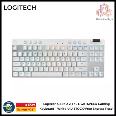 Logitech G Pro X 2 TKL LIGHTSPEED Gaming Keyboard – White *AU STOCK*Free Express • $229