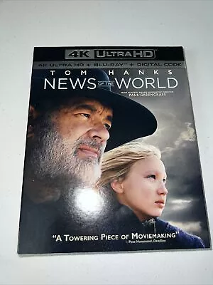 News Of The World [New 4K UHD Blu-ray] With Blu-Ray 4K Mastering Digital Cop • $25