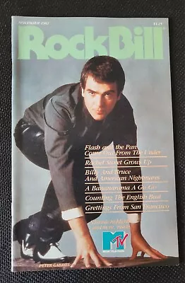 Rockbill #5 Nov 1982 Peter Gabriel Rachel Sweet English Beat Toni Basil • $9.50