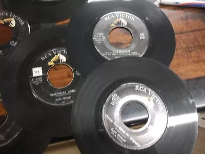 Elvis Presley 45 Records Lot Of 10 All Good Plus Or Better No Sleeves Not Tested • $8